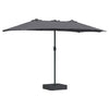 Vidaxl tuinparasol antraciet 385 x 209 x 244 cm polyester en staal