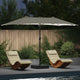 Vidaxl tuinparasol zand en antraciet 385 x 209 x 244 cm polyester