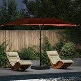 Vidaxl tuinparasol terracotta 385 x 209 x 244 cm polyester - afbeelding 1