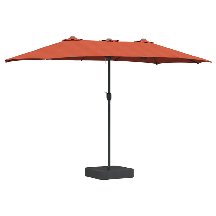 Vidaxl tuinparasol terracotta 385 x 209 x 244 cm polyester