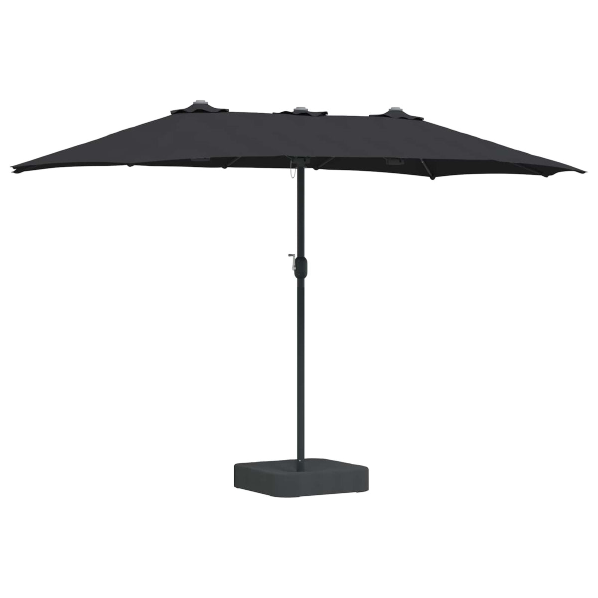 Vidaxl tuinparasol zwart 385 x 209 x 244 cm polyester
