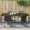 Vidaxl buitentapijt chevron arakil zwart en grijs 600 x 250 cm