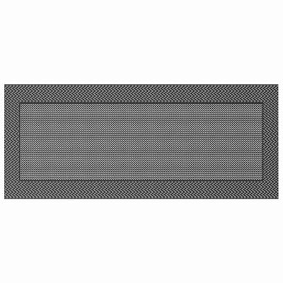 Vidaxl buitentapijt chevron arakil zwart en grijs 600 x 250 cm
