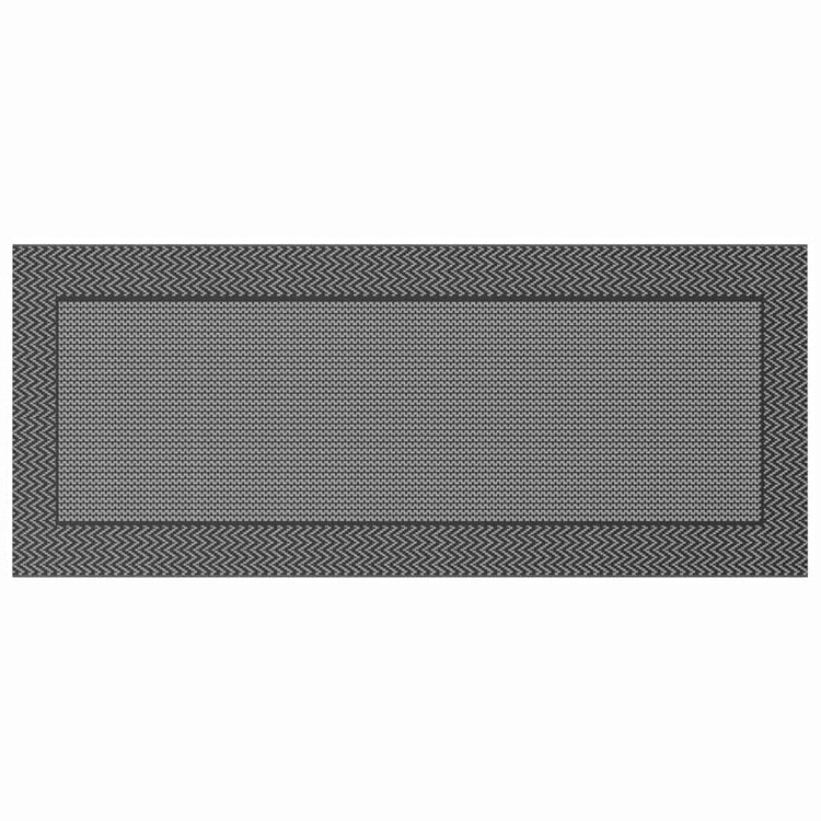 Vidaxl buitentapijt chevron arakil zwart en grijs 600 x 250 cm