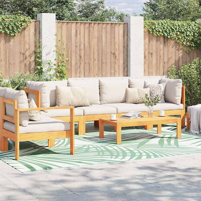 Vidaxl buitentapijt arakil groen en wit 400 × 300 cm 50% polypropyleen
