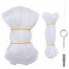 Vidaxl kattennet transparant 6x3 m nylon