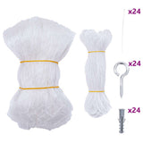 Vidaxl kattennet transparant 8x3 m nylon - afbeelding 2