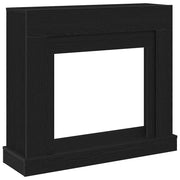 Vidaxl haardombouw 100x30x87,5 cm spaanplaat zwart eikenkleurig - afbeelding 2