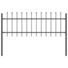 Vidaxl tuinhek 2 pcs grijs 3,4 x 0,6 m poedercoating staal