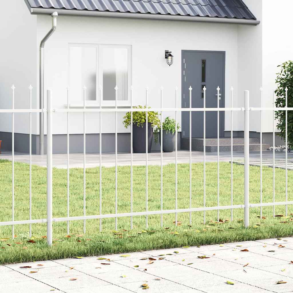 Vidaxl tuinhek woerden 2 st 3,4 x 1 m poedercoating staal wit