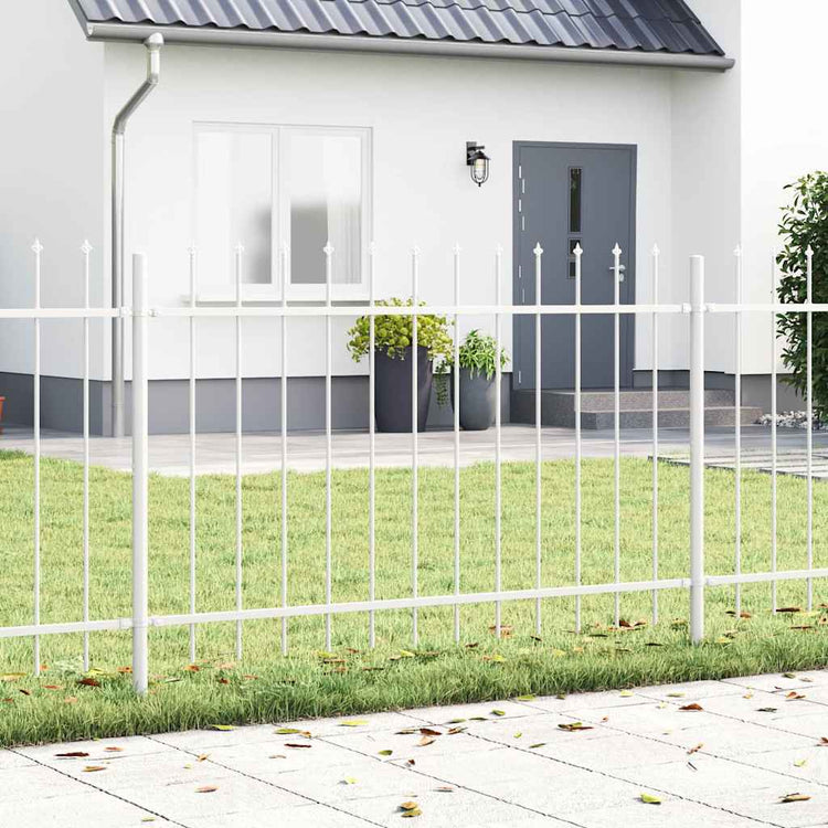 Vidaxl tuinhek woerden 2 st 3,4 x 1 m poedercoating staal wit