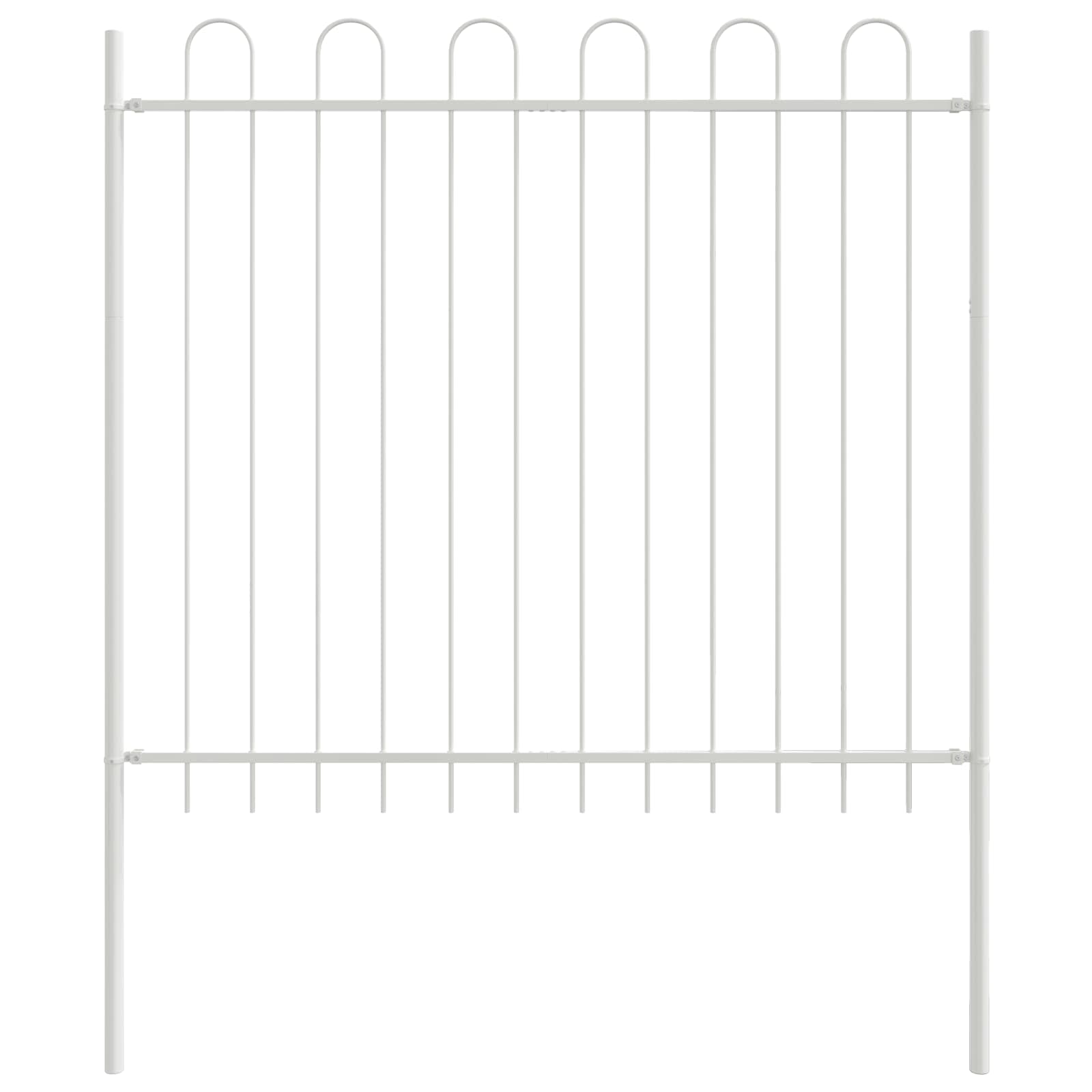 Vidaxl tuinhek 2 pcs wit 3,4 x 1,2 m poedercoating staal