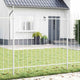 Vidaxl tuinhek woerden 2 st 3,4 x 1,5 m poedercoating staal wit