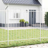 Vidaxl tuinhek 2 pcs wit 3,4 x 1,2 m poedercoating staal
