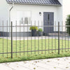 Vidaxl tuinhek 3 pcs grijs 5,1 x 1 m poedercoating staal