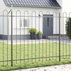 Vidaxl tuinhek 3 pcs grijs 5,1 x 1,5 m poedercoating staal