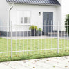 Vidaxl tuinhek 4 pcs wit 6,8 x 0,8 m poedercoating staal
