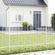 Vidaxl tuinhek boxtel 4 st 6,8 x 0,8 m poedercoating staal wit