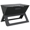 Vidaxl buiten grill zwart 46 x 31 x 31 cm staal