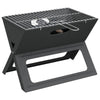 Vidaxl buiten grill zwart 46 x 31 x 31 cm staal