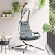 Vidaxl hangende ei-stoel staal 94 x 107 x 196,5 cm antraciet