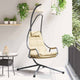Vidaxl hangende ei-stoel staal 94 x 107 x 196,5 cm beige