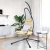 Vidaxl hangende ei-stoel beige 94 x 107 x 196,5 cm staal