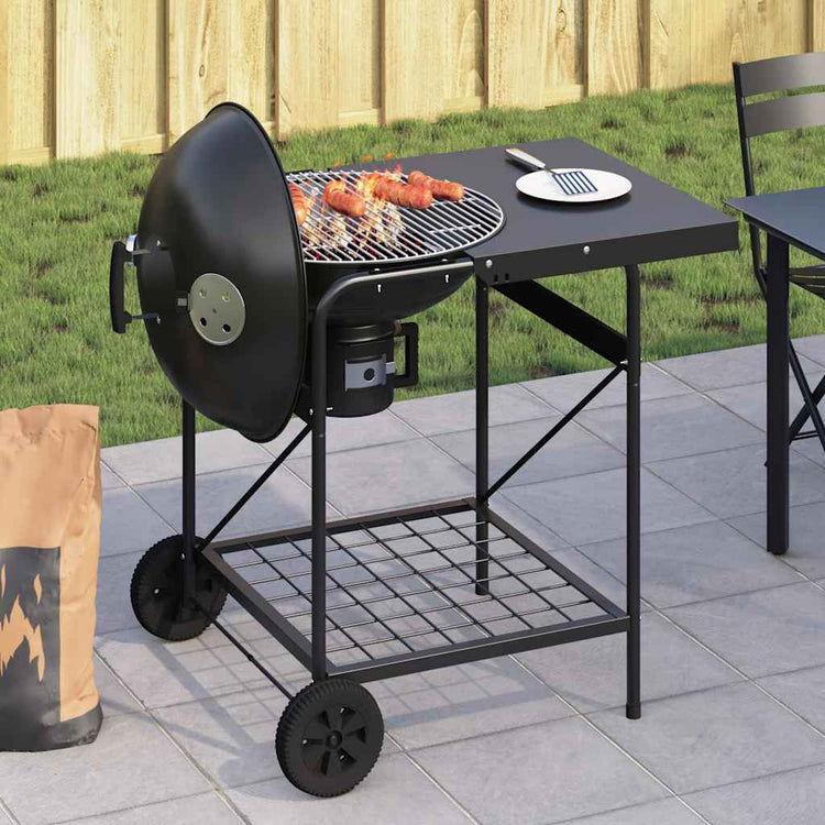Vidaxl buiten grill 91 x 71 x 107 cm metaal zwart