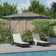 Vidaxl parasol antraciet 286 x 284 x 270 cm aluminium en polyester