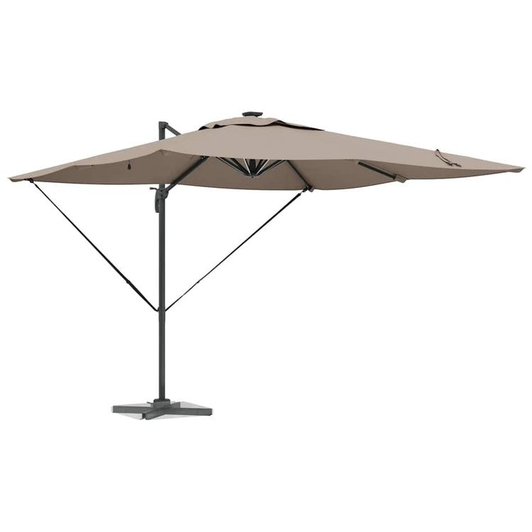 Vidaxl parasol taupe 286 x 284 x 270 cm aluminium en polyester