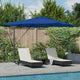Vidaxl parasol azure blauw 286 x 284 x 270 cm aluminium en polyester
