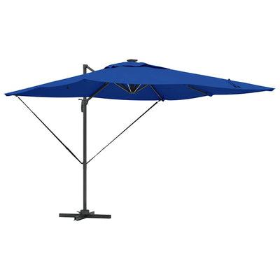 Vidaxl parasol azure blauw 286 x 284 x 270 cm aluminium en polyester