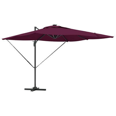 Vidaxl parasol bordeaux rood 286 x 284 x 270 cm aluminium en polyester