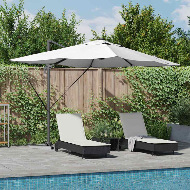 Vidaxl parasol 352 x 251 x 265 cm polyester en aluminium zand