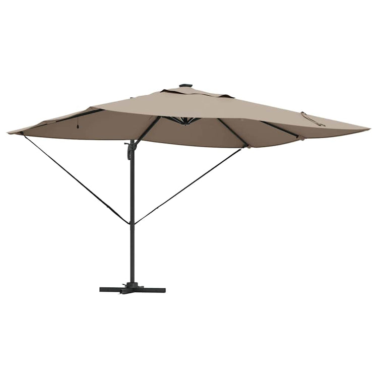 Vidaxl parasol 352 x 251 x 265 cm polyester en aluminium taupe