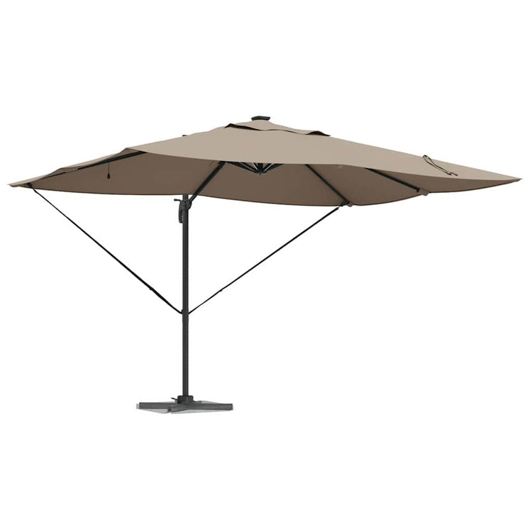 Vidaxl parasol 352 x 251 x 265 cm polyester en aluminium taupe