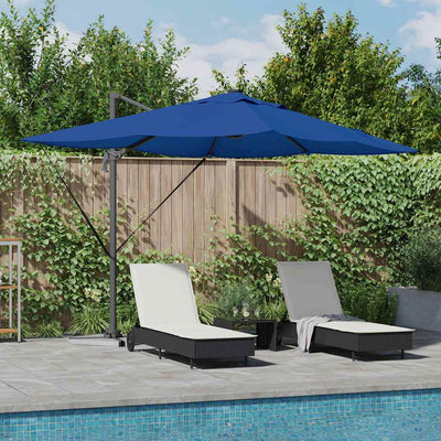 Vidaxl parasol 352 x 251 x 265 cm polyester en aluminium azuurblauw