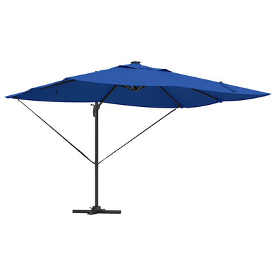 Vidaxl parasol 352 x 251 x 265 cm polyester en aluminium azuurblauw