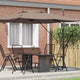 Vidaxl roma parasol 286 x 284 x 265 cm aluminium en polyester