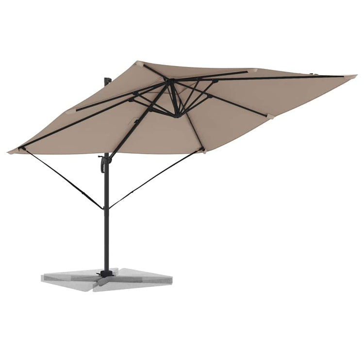 Vidaxl roma parasol 286 x 284 x 265 cm aluminium en polyester