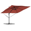 Vidaxl roma parasol rood 286 x 284 x 265 cm aluminium en polyester