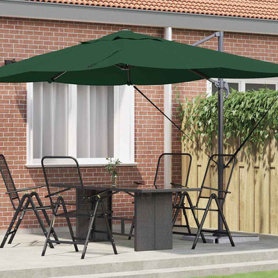 Vidaxl parasol 351 x 250 x 260 cm polyester en aluminium groen