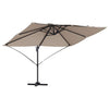 Vidaxl parasol taupe 351 x 250 x 260 cm polyester en aluminium