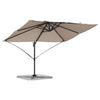 Vidaxl parasol taupe 351 x 250 x 260 cm polyester en aluminium