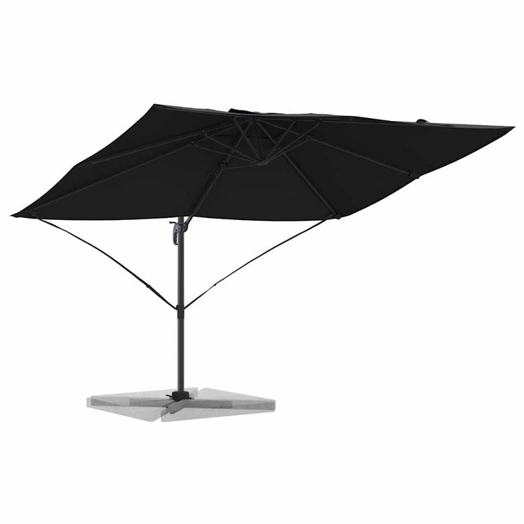 Vidaxl parasol 351 x 250 x 260 cm polyester en aluminium zwart