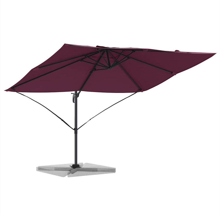 Vidaxl parasol 351 x 250 x 260 cm polyester en aluminium bordeaux rood