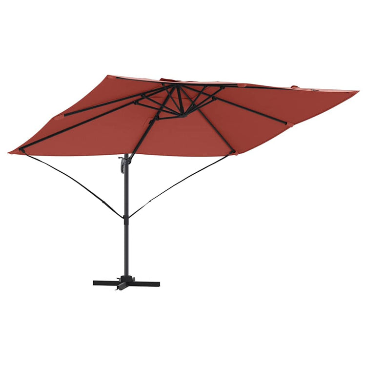 Vidaxl parasol 351 x 250 x 260 cm polyester en aluminium terracotta