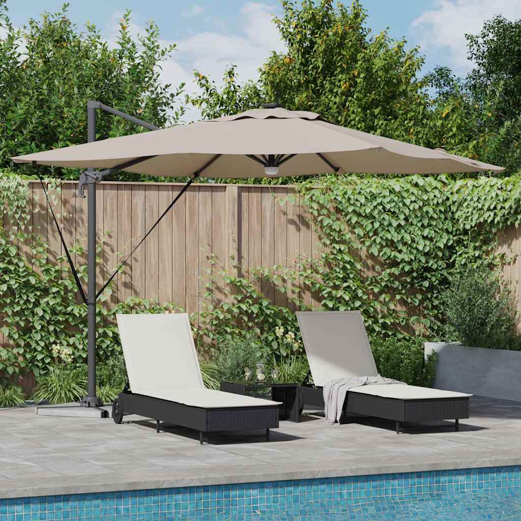 Vidaxl roma parasol 286 x 284 x 270 cm aluminium en polyester