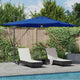 Vidaxl roma parasol blauw 286 x 284 x 270 cm aluminium en polyester