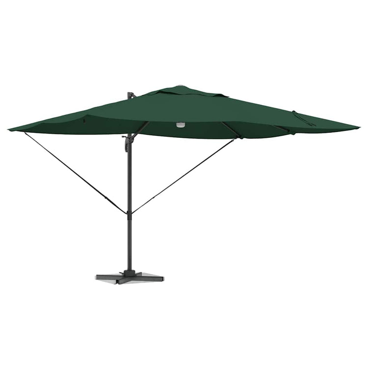 Vidaxl parasol groen 351 x 250 x 253 cm polyester en aluminium